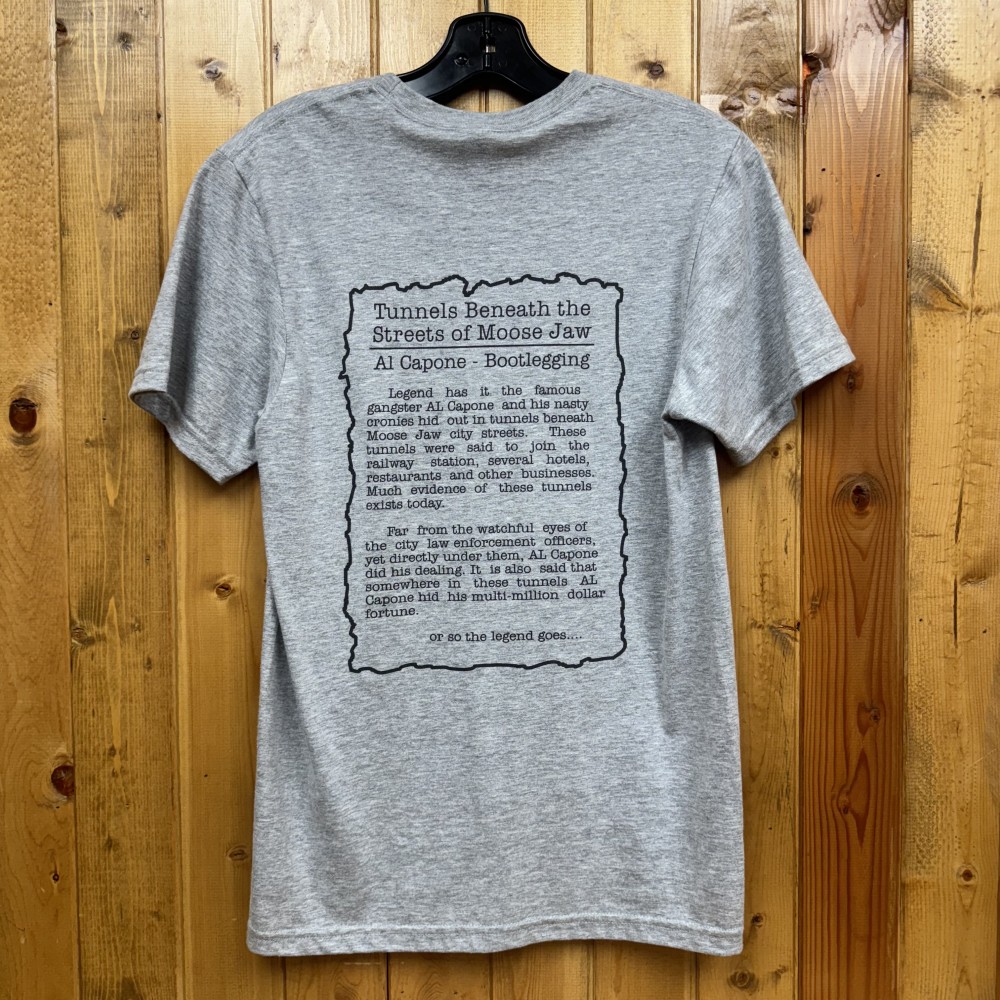 Moose Jaw Al Capone Whiskey T-Shirt Sports Grey