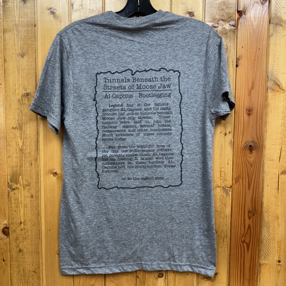 Moose Jaw Al Capone Protection Racket T-Shirt Heather Graphite