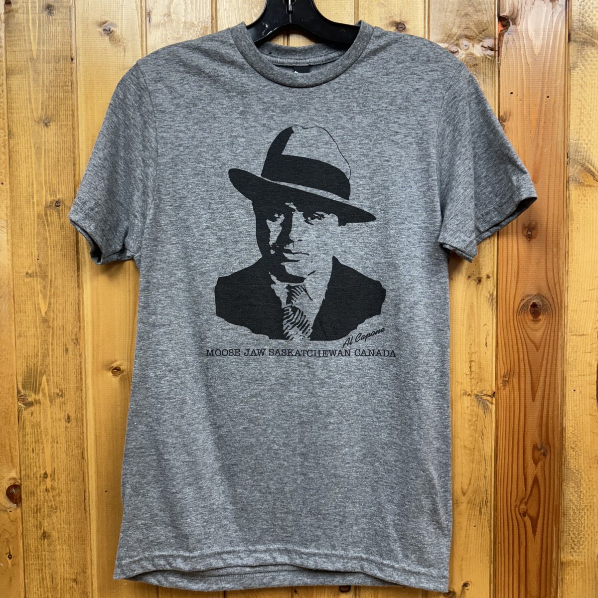 Moose Jaw Al Capone Head T-Shirt Heather Graphite
