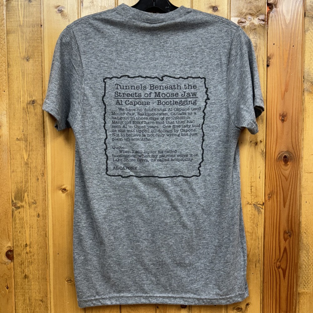 Moose Jaw Al Capone Head T-Shirt Heather Graphite