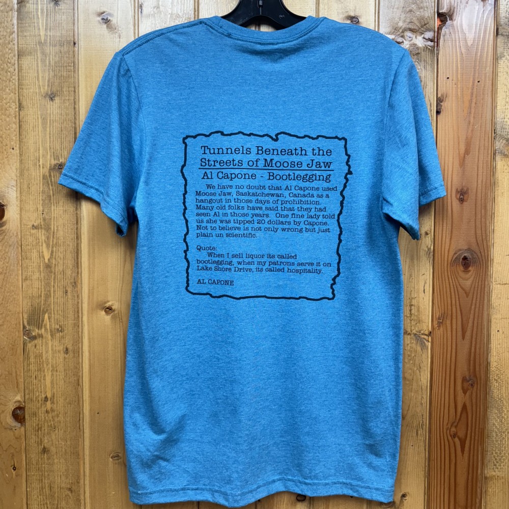 Moose Jaw Al Capone Head T-Shirt Heather Galapalos