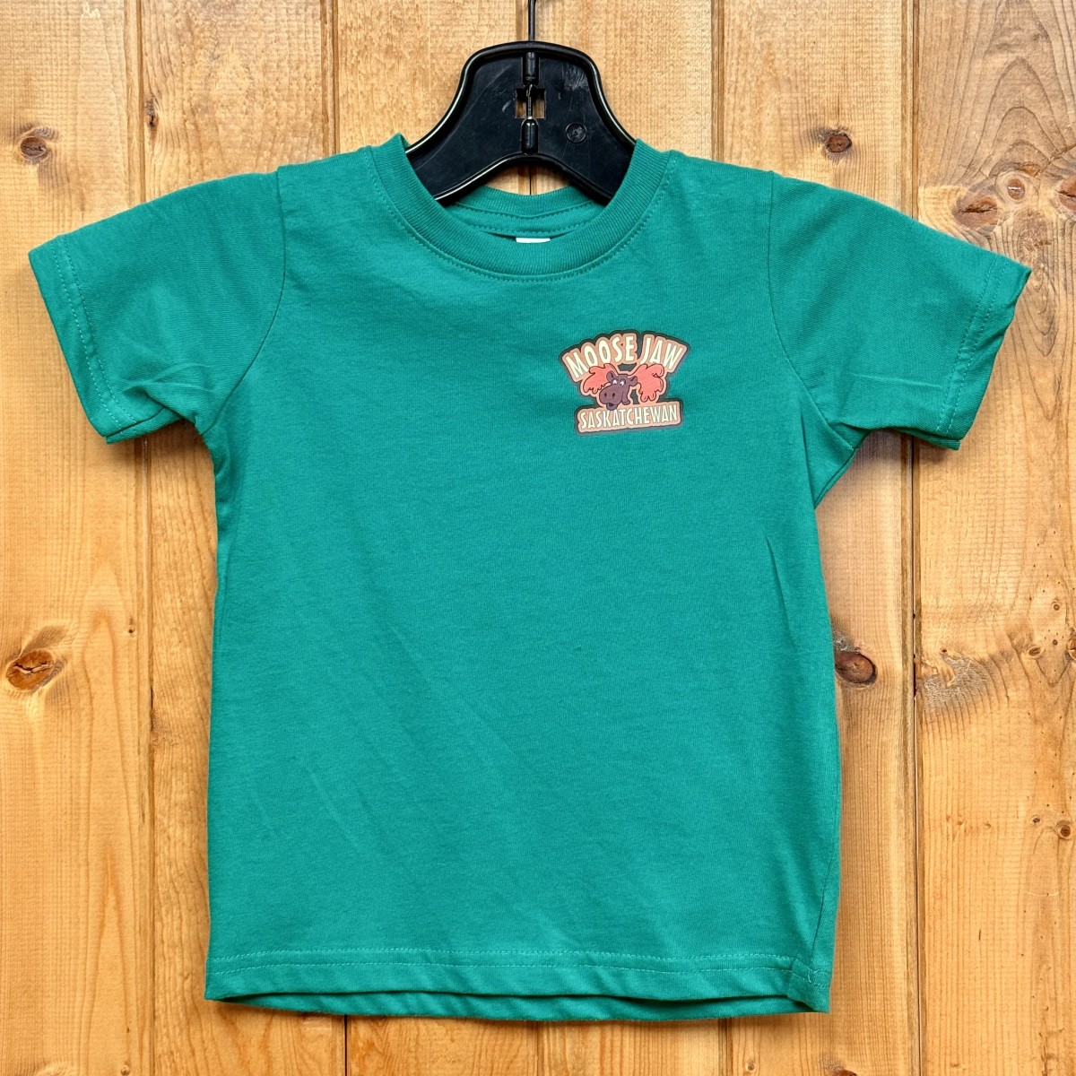 Moose Jaw Camp Moose Left Chest Toddler T-Shirt Kelly