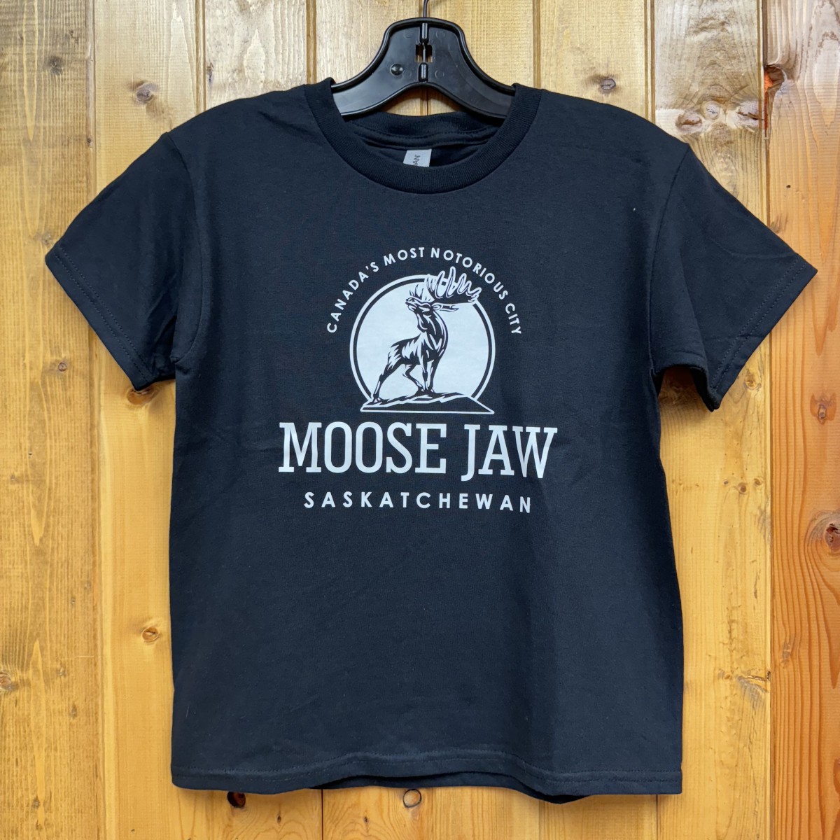 Moose Jaw Canada's Most Notorious Official T-Shirt Youth/Infant Black