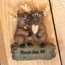 Moose Jaw Poly Magnet Twin Moose