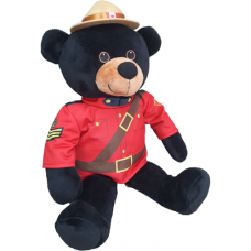 Stuffed 14" RCMP Sergeant Black Bear