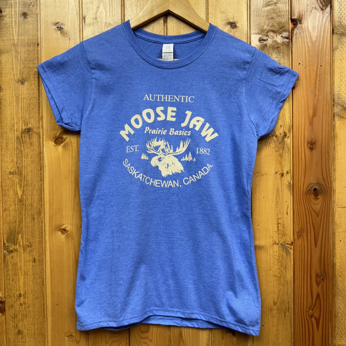 Moose Jaw Prairie Basics T-Shirt Heather Royal Ladies Junior