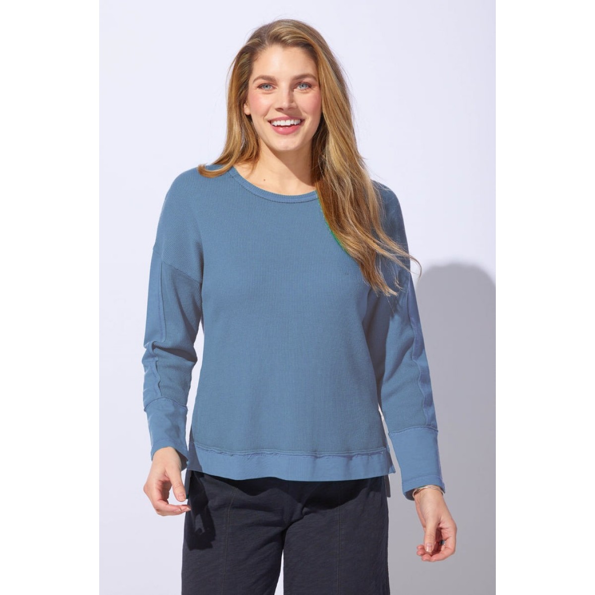 Escape by Habitat - Boxy Crew Neck - Denim Escape by Habitat - Boxy Crew Neck - Denim