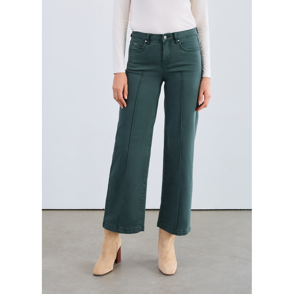 French Dressing - Olivia Wide Leg - Spruce French Dressing - Olivia Wide Leg - Spruce