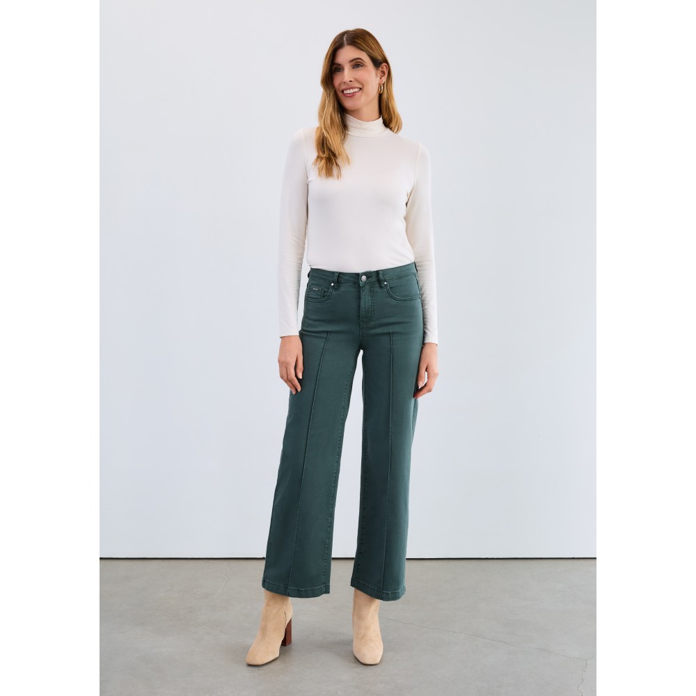 French Dressing - Olivia Wide Leg - Spruce French Dressing - Olivia Wide Leg - Spruce