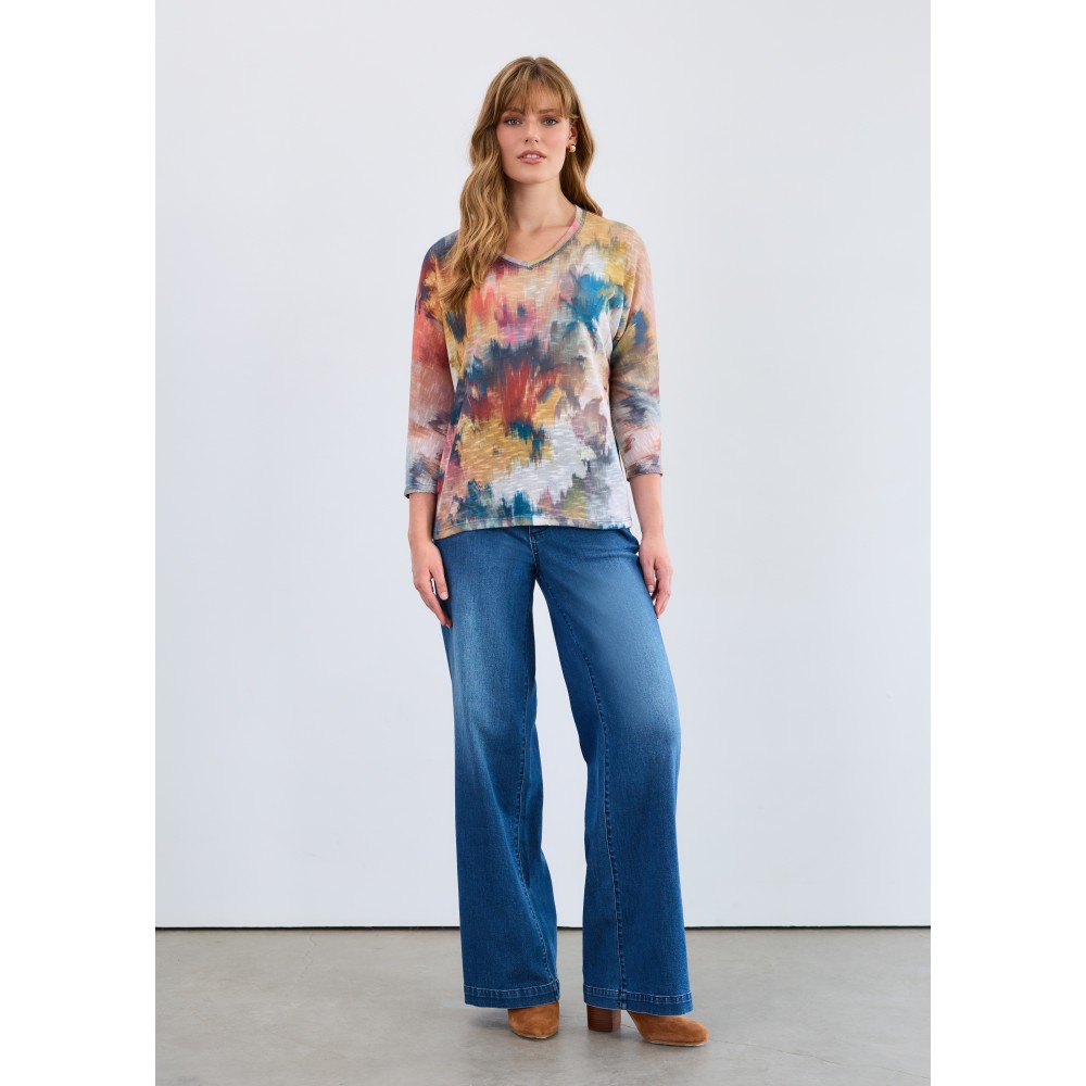 French Dressing - Dolman V-Neck Top - Fall Bouquet French Dressing - Dolman V-Neck Top - Fall Bouquet