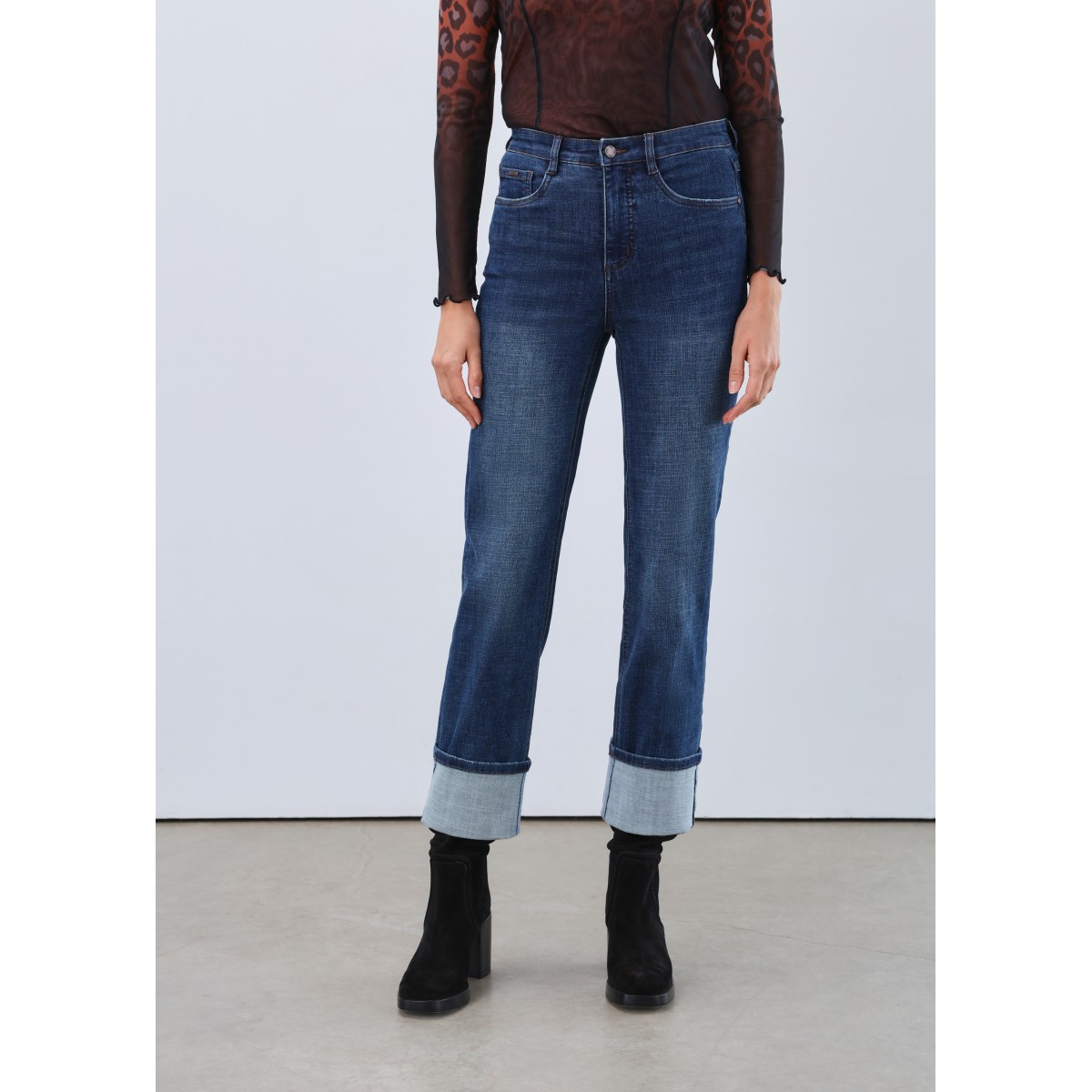 French Dressing - Suzanne Straight Ankle - Dark Blue French Dressing - Suzanne Straight Ankle - Dark Blue