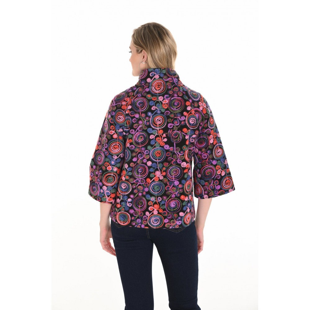 Frank Lyman - Knit Jacket #253830 - Purple/Multi