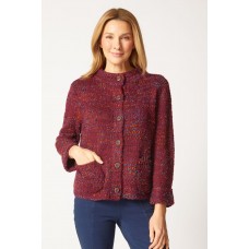 Habitat - Funnel Neck Cardigan - Wine Habitat - Funnel Neck Cardigan - Wine