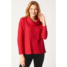 Habitat - Cowl Neck Pocket Top - Ruby Habitat - Cowl Neck Pocket Top - Ruby
