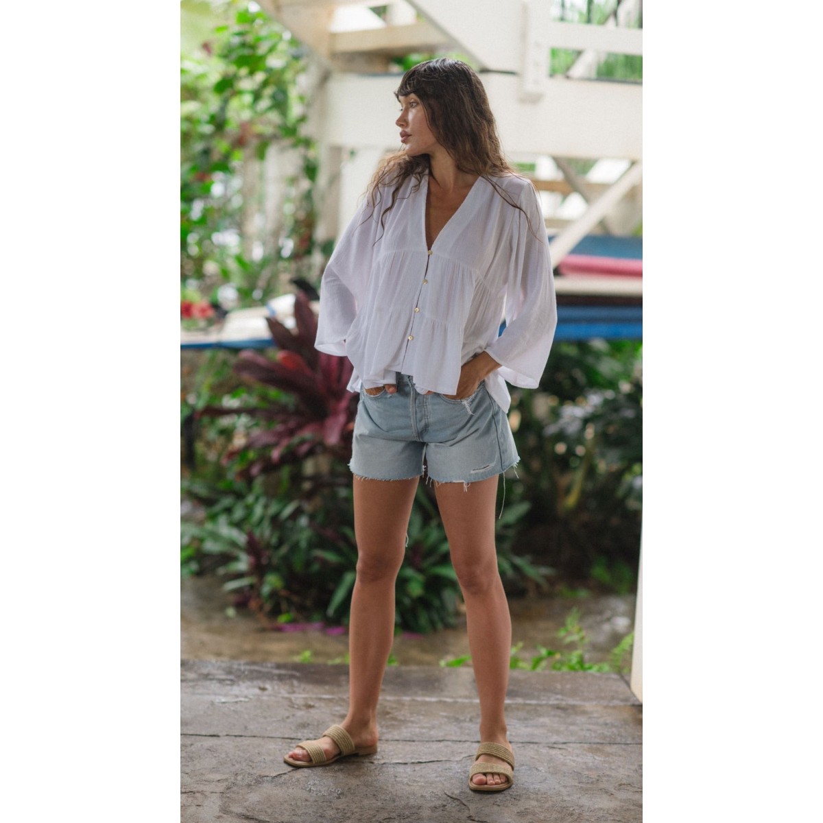 Koy Resort - Miami Tiered Top - White