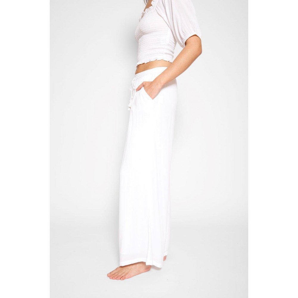 Koy Resort - Miami Tie Front Pant - White