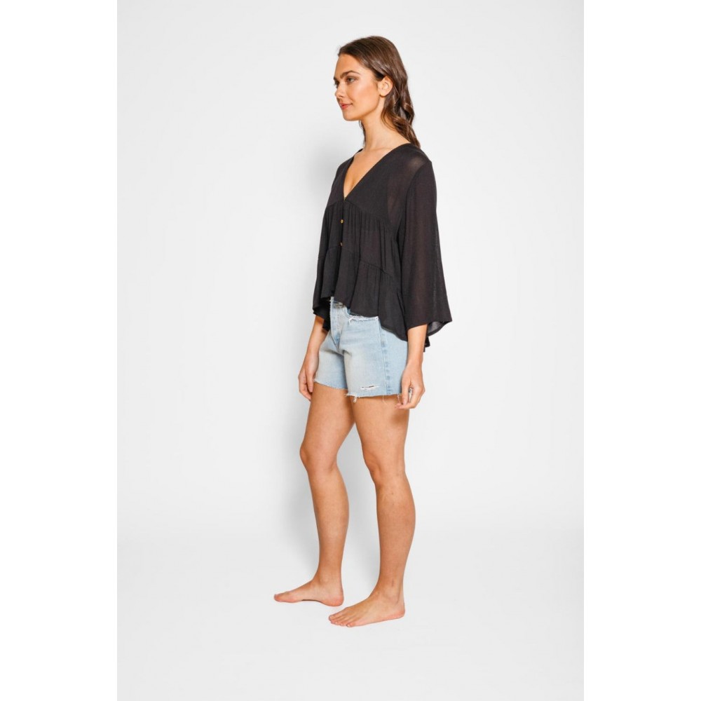 Koy Resort - Miami Tiered Top - Black