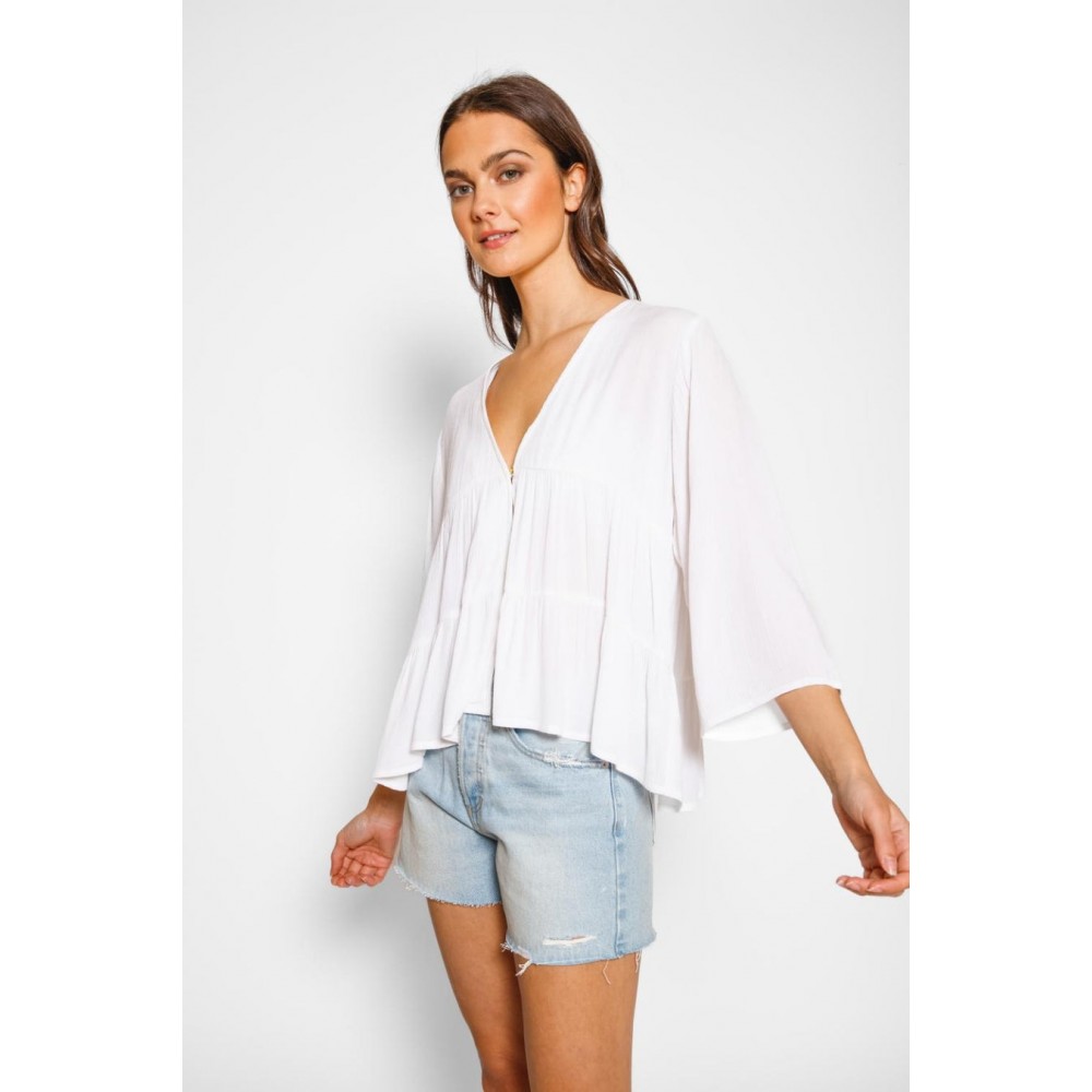 Koy Resort - Miami Tiered Top - White
