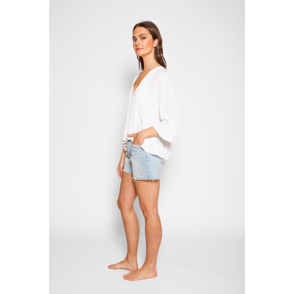Koy Resort - Miami Tiered Top - White