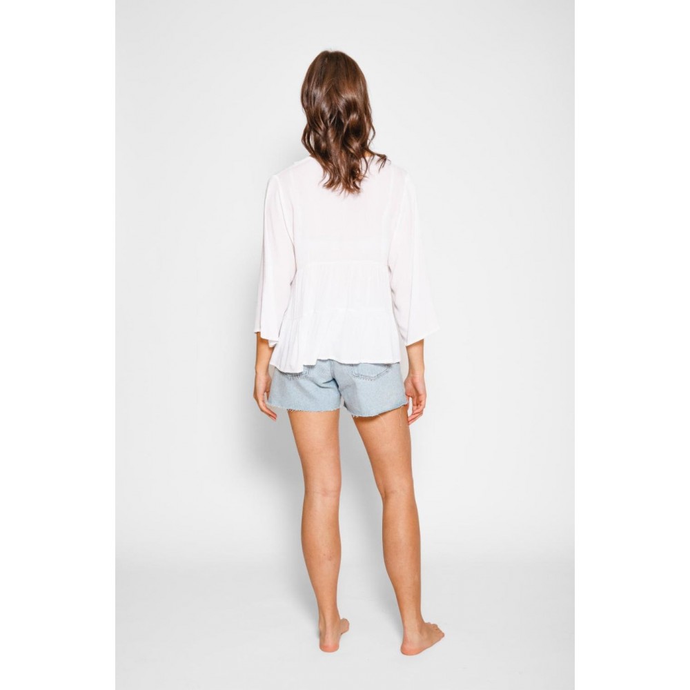 Koy Resort - Miami Tiered Top - White