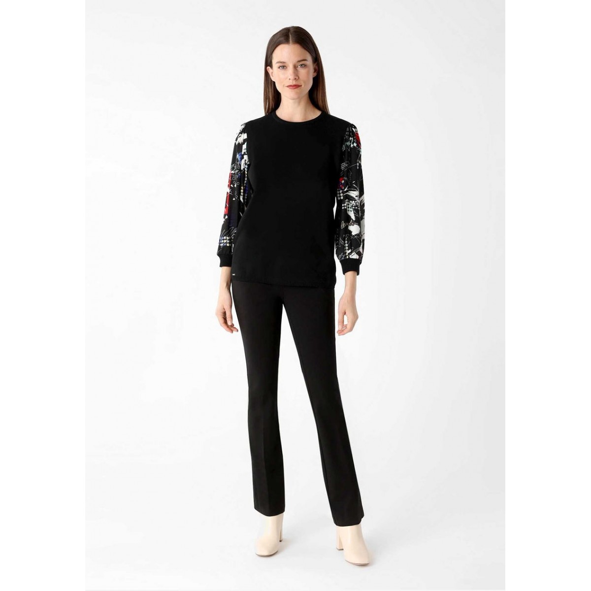 Lisette L - Kathryne 31" Mini-Flair With Pockets - Black