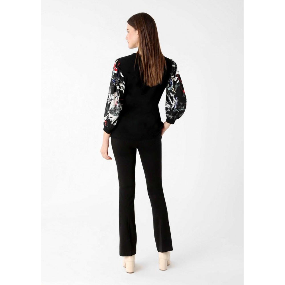 Lisette L - Kathryne 31" Mini-Flair With Pockets - Black