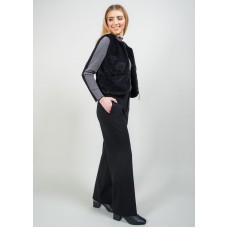 Lisette L - Kathryne 31" Paris Wide Leg Trouser With Pockets - Black Lisette L - Kathryne 31" Paris Wide Leg Trouser With Pockets - Black