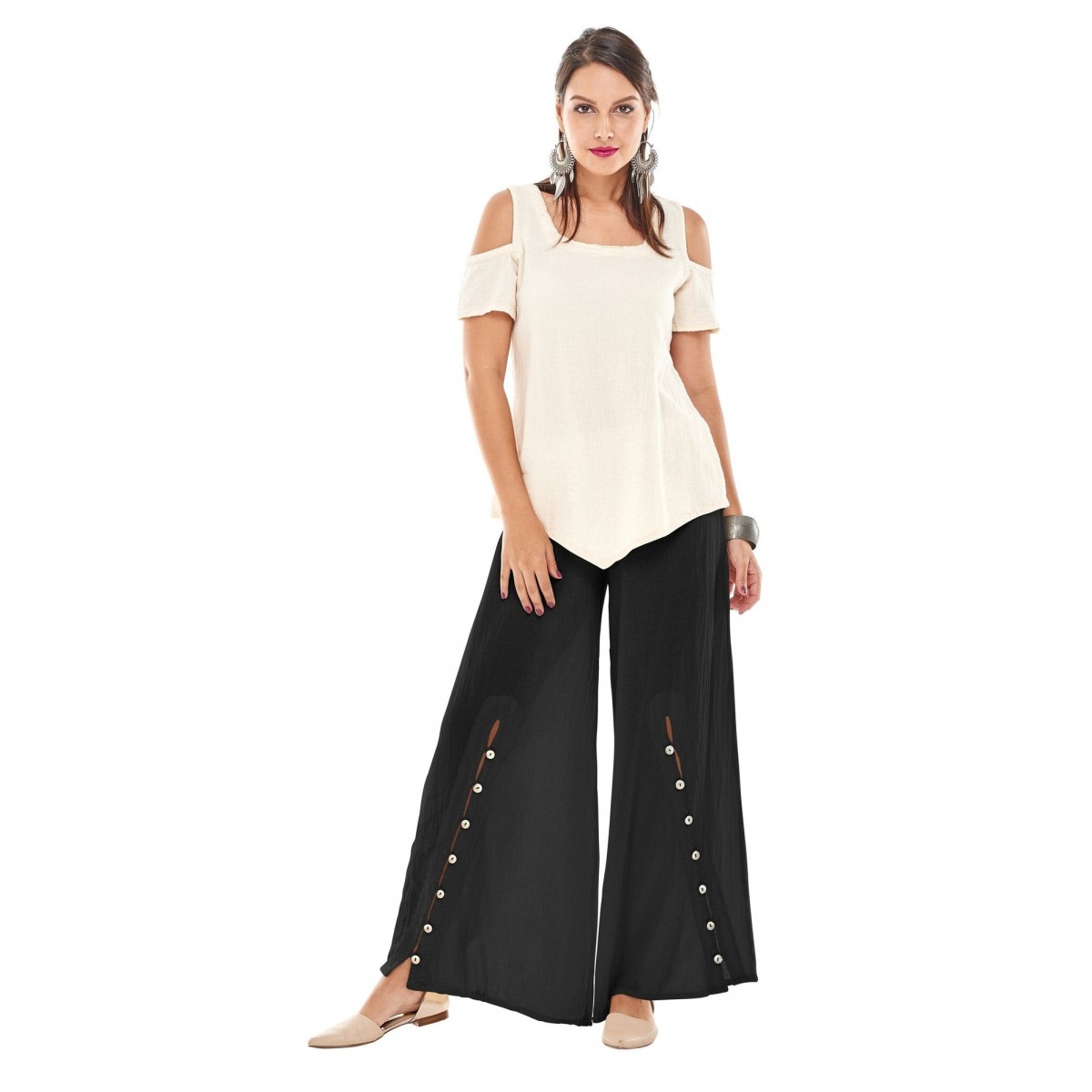 Oh My Gauze - Dallas Pants - Black