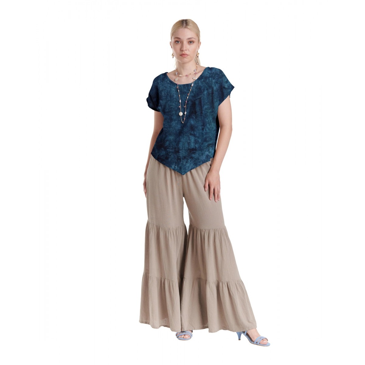 Oh My Gauze - Grace Blouse - Washed Sapphire