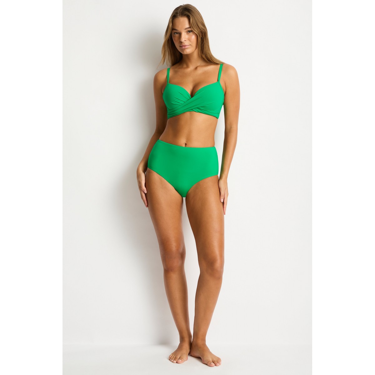 Sea Level - Eco Essentials High Waist Bottom - Kelly Green