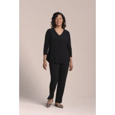 Sympli - Go To Soft V-Neck Top 3/4 Sleeve - Black Sympli - Go To Soft V-Neck Top 3/4 Sleeve - Black