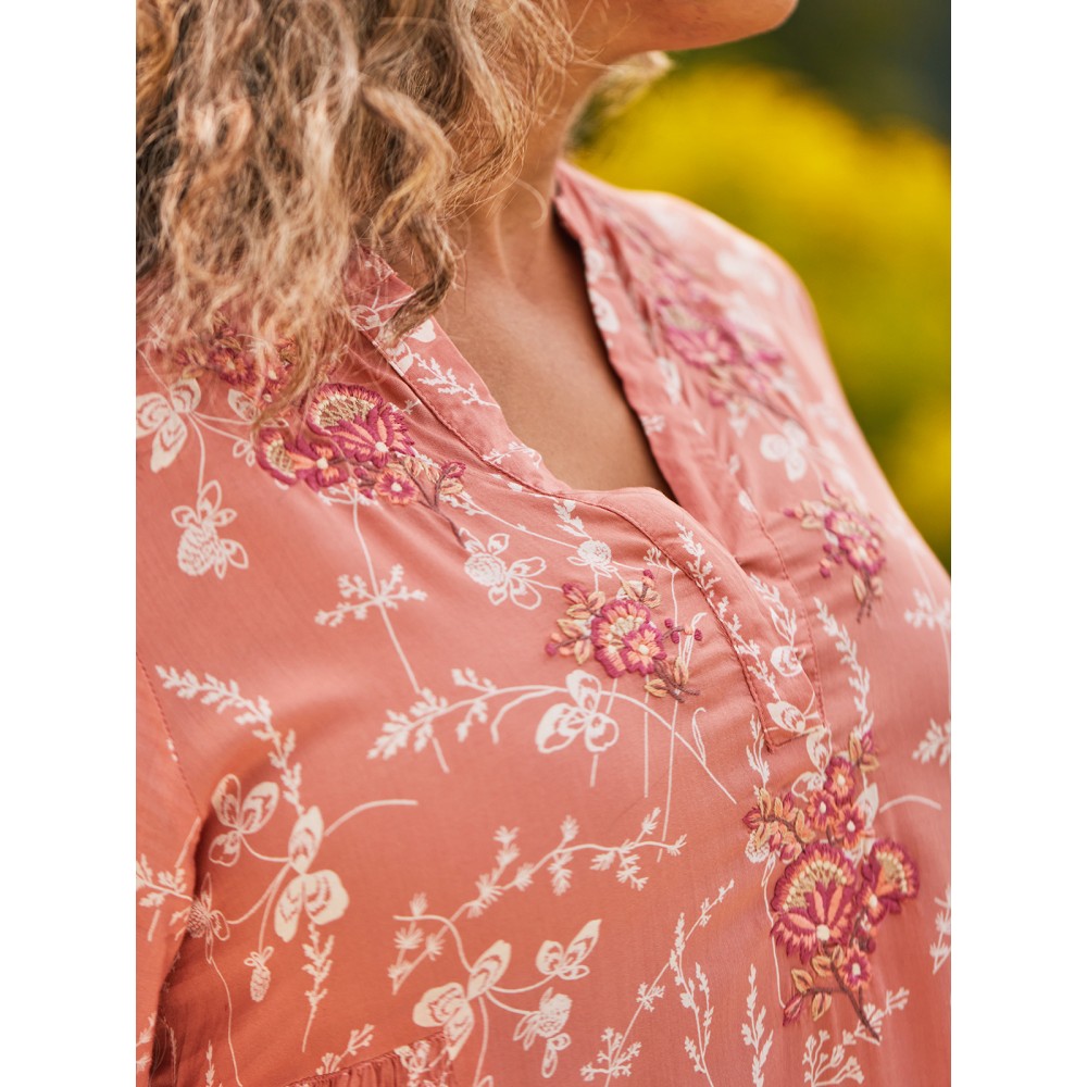 April Cornell - Clover Tunic Dress - Soft Orange April Cornell - Clover Tunic Dress - Soft Orange