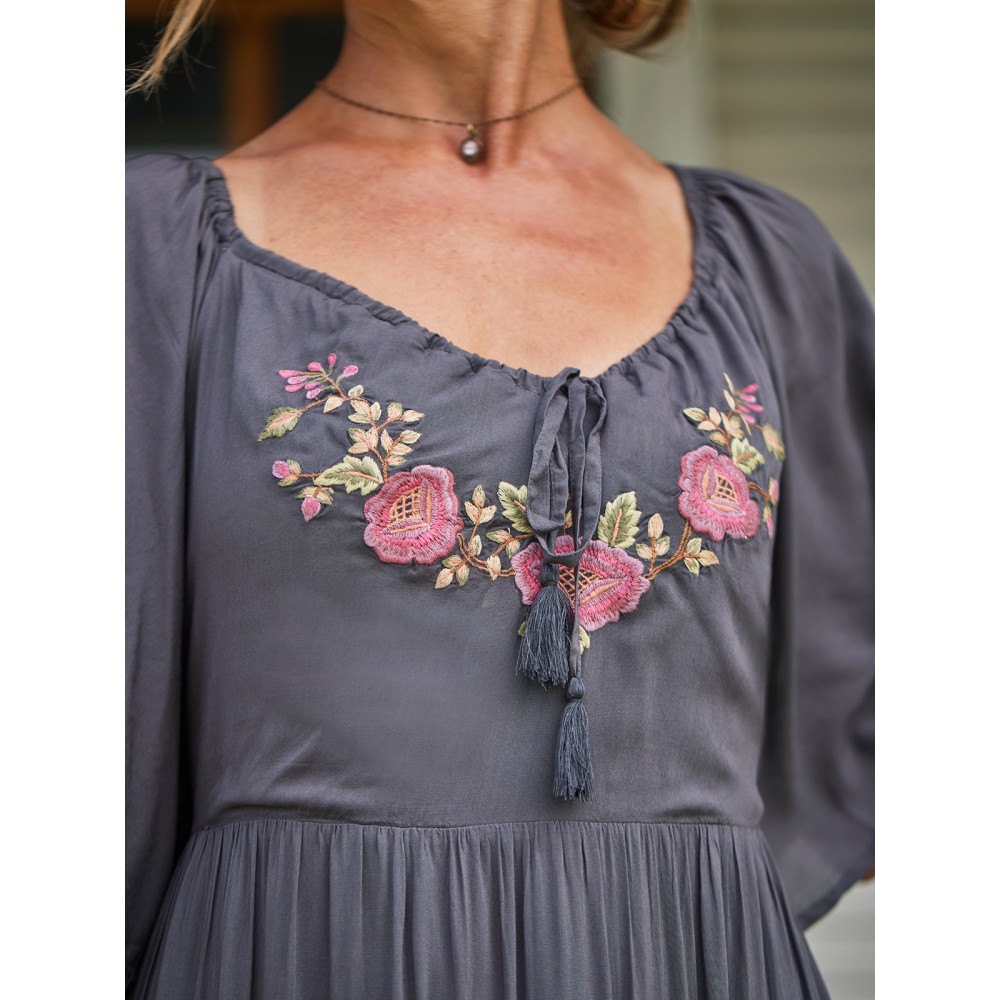 April Cornell - Muse Dress - Charcoal April Cornell - Muse Dress - Charcoal