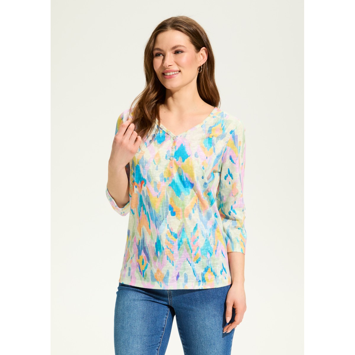 French Dressing - Notch Neck Top - Definitely (SS25)