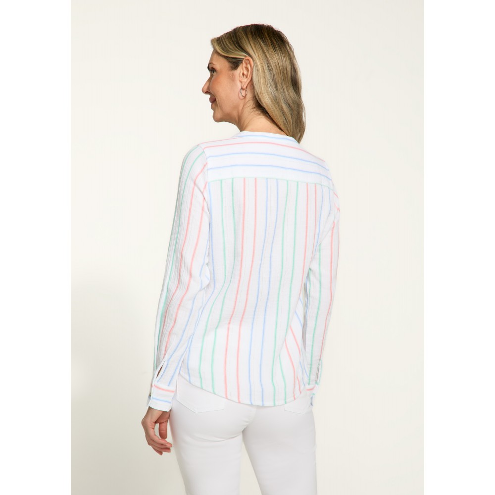 French Dressing - Long Sleeve Shirt - Monte Carlo Stripe (SS25) French Dressing - Long Sleeve Shirt - Monte Carlo Stripe (SS25)
