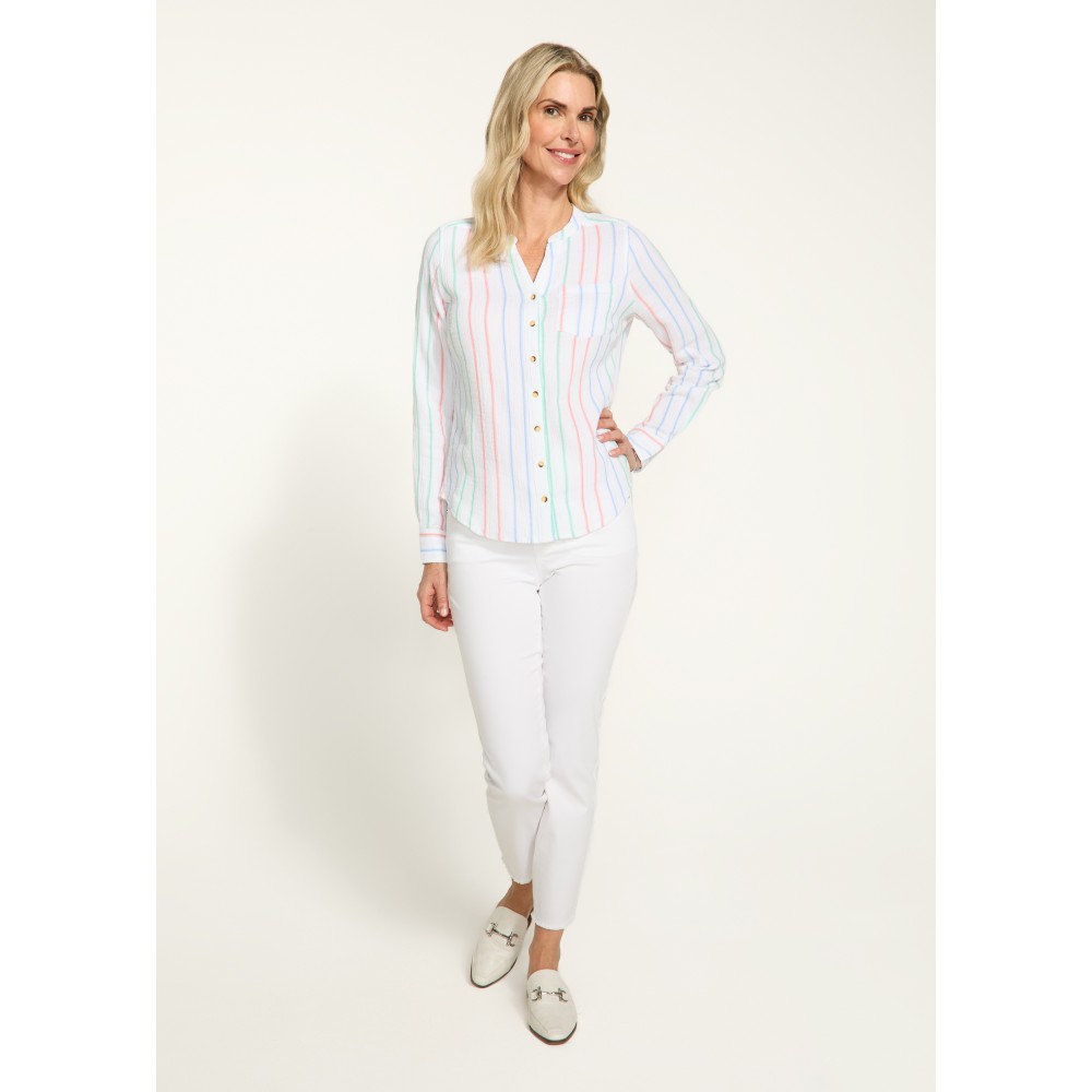 French Dressing - Long Sleeve Shirt - Monte Carlo Stripe (SS25) French Dressing - Long Sleeve Shirt - Monte Carlo Stripe (SS25)