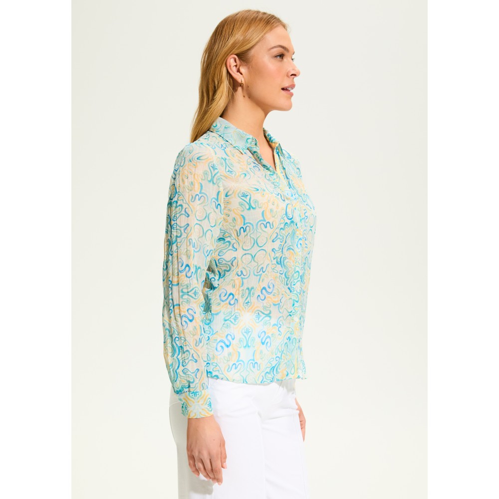 French Dressing - Crinkle Shirt - Kaleidoscope (SS25) French Dressing - Crinkle Shirt - Kaleidoscope (SS25)
