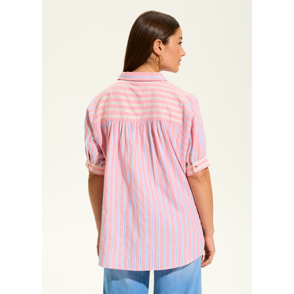 French Dressing - Elbow Sleeve Mixed Stripe Shirt - Paddle (SS25)