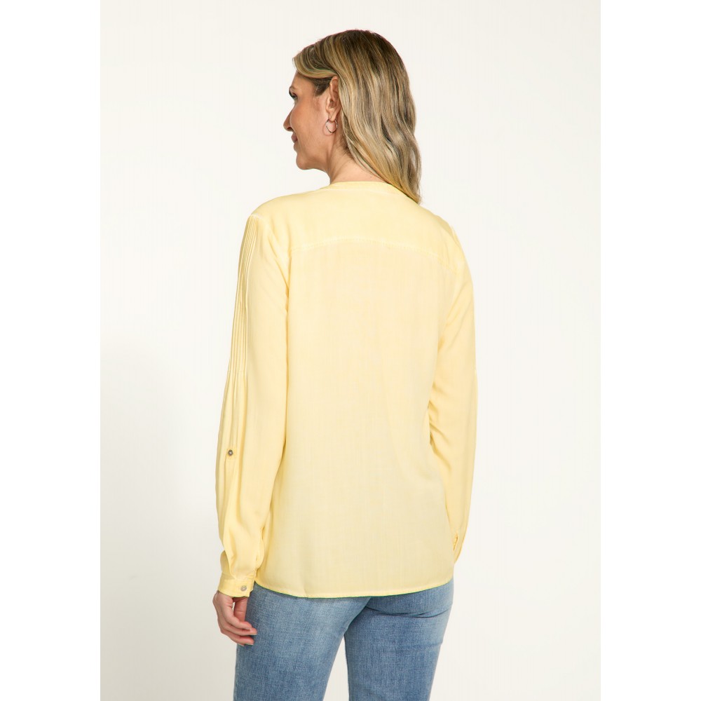 French Dressing - Long Sleeve Roll Tab Shirt - Light Yellow (SS25)