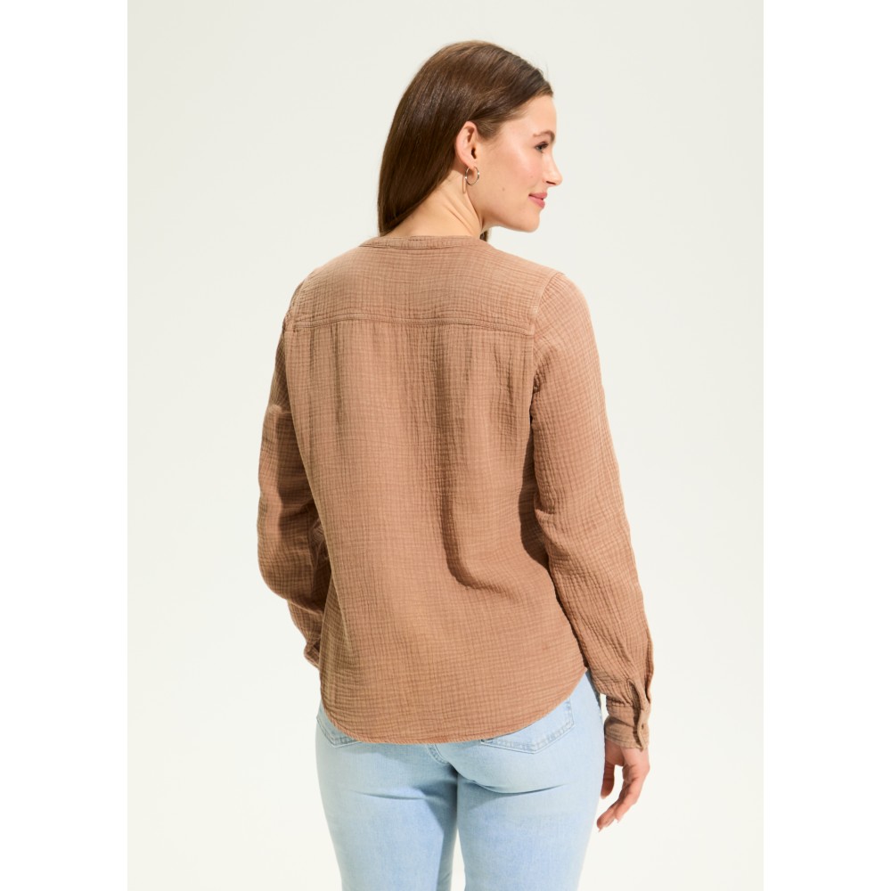 French Dressing - Long Sleeve Shirt - Walnut (SS25) French Dressing - Long Sleeve Shirt - Walnut (SS25)