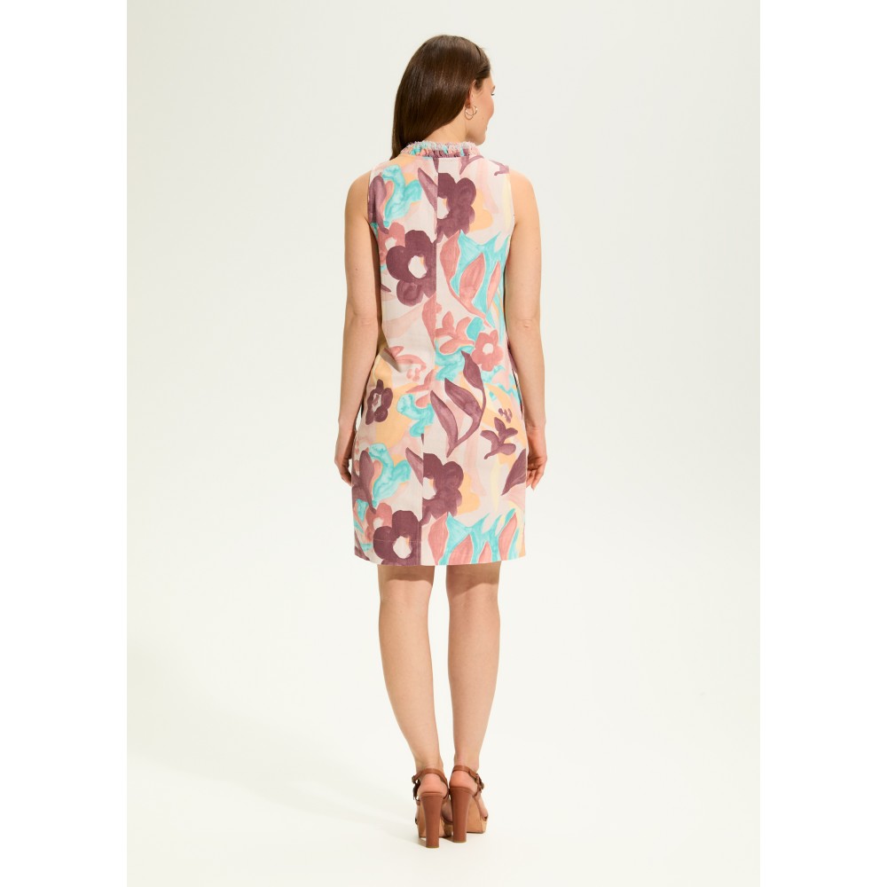 French Dressing - Linen Shift Dress - Camo Floral (SS25) French Dressing - Linen Shift Dress - Camo Floral (SS25)