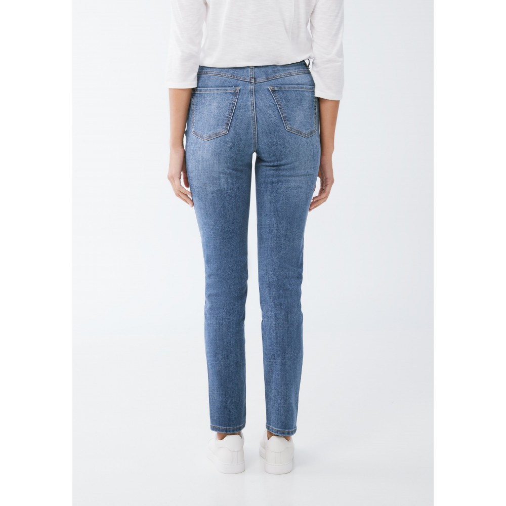 French Dressing - Suzanne Slim Straight Leg - Medium Wash French Dressing - Suzanne Slim Straight Leg - Medium Wash