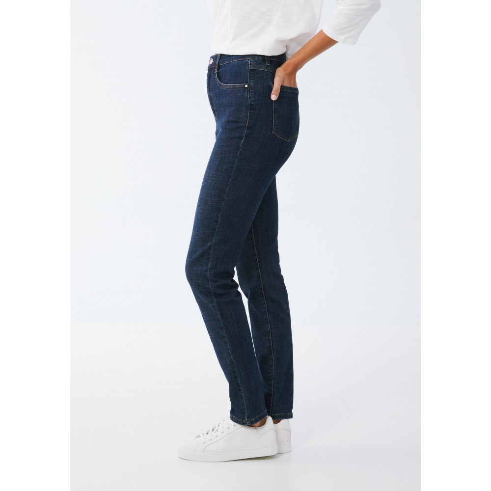 French Dressing - Petite Suzanne Slim Straight Leg - Dark Blue French Dressing - Petite Suzanne Slim Straight Leg - Dark Blue