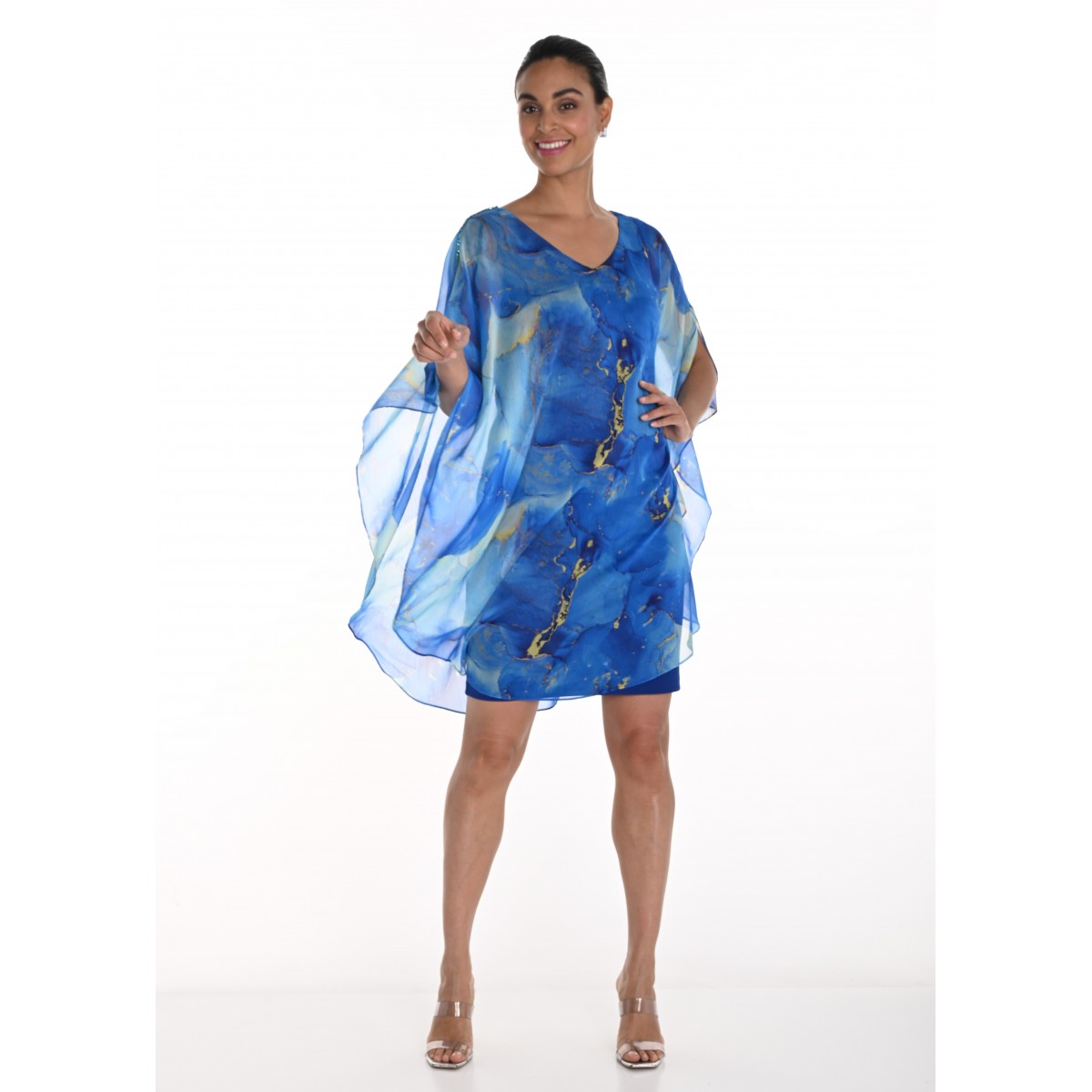 Frank Lyman - Woven Dress #258165 - Royal Blue