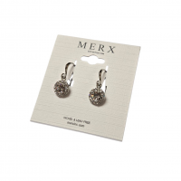 Merx Sofistica Crystals Hook Earring - Rhodium #84-1590 Merx Sofistica Crystals Hook Earring - Rhodium #84-1590