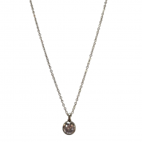 Merx Sofistica Crystals Bezel Pendant Necklace - Rhodium/Crystal #85-1584 Merx Sofistica Crystals Bezel Pendant Necklace - Rhodium/Crystal #85-1584