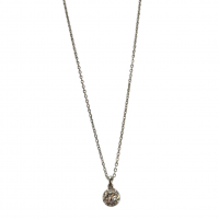 Merx Sofistica Crystals Bezel Pendant Necklace - Rhodium/Crystal #85-1586 Merx Sofistica Crystals Bezel Pendant Necklace - Rhodium/Crystal #85-1586