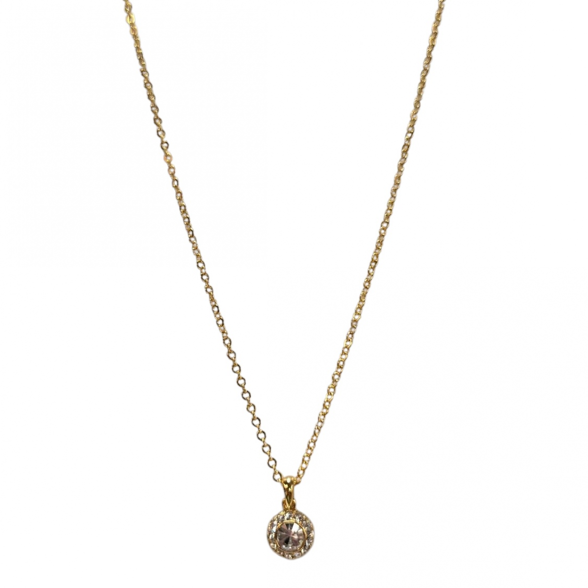 Merx Sofistica Crystals Bezel Pendant Necklace - Gold/Crystal #85-2586 Merx Sofistica Crystals Bezel Pendant Necklace - Gold/Crystal #85-2586