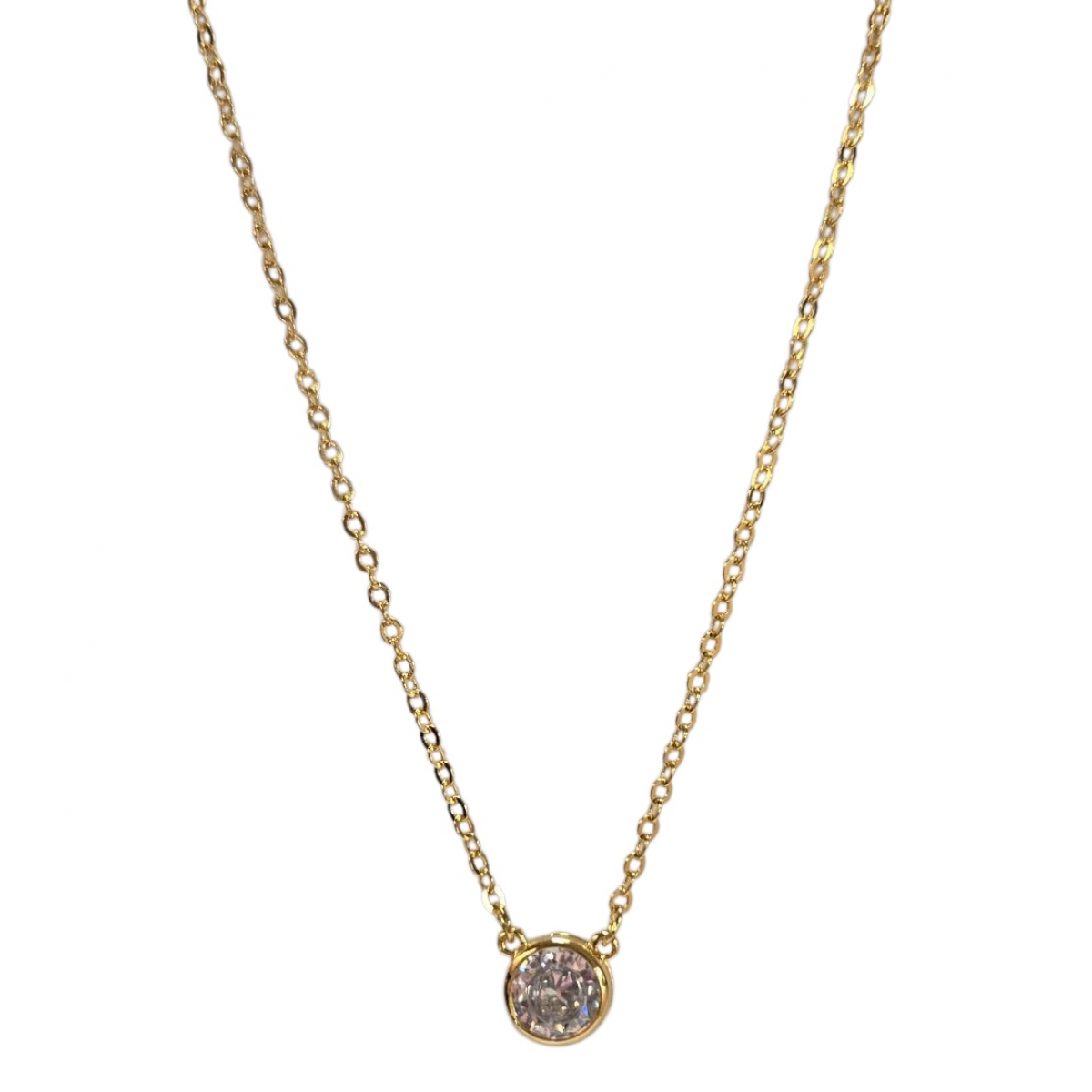 Merx Sofistica Crystals Bezel Pendant Necklace - Gold/Crystal #85-2585 Merx Sofistica Crystals Bezel Pendant Necklace - Gold/Crystal #85-2585