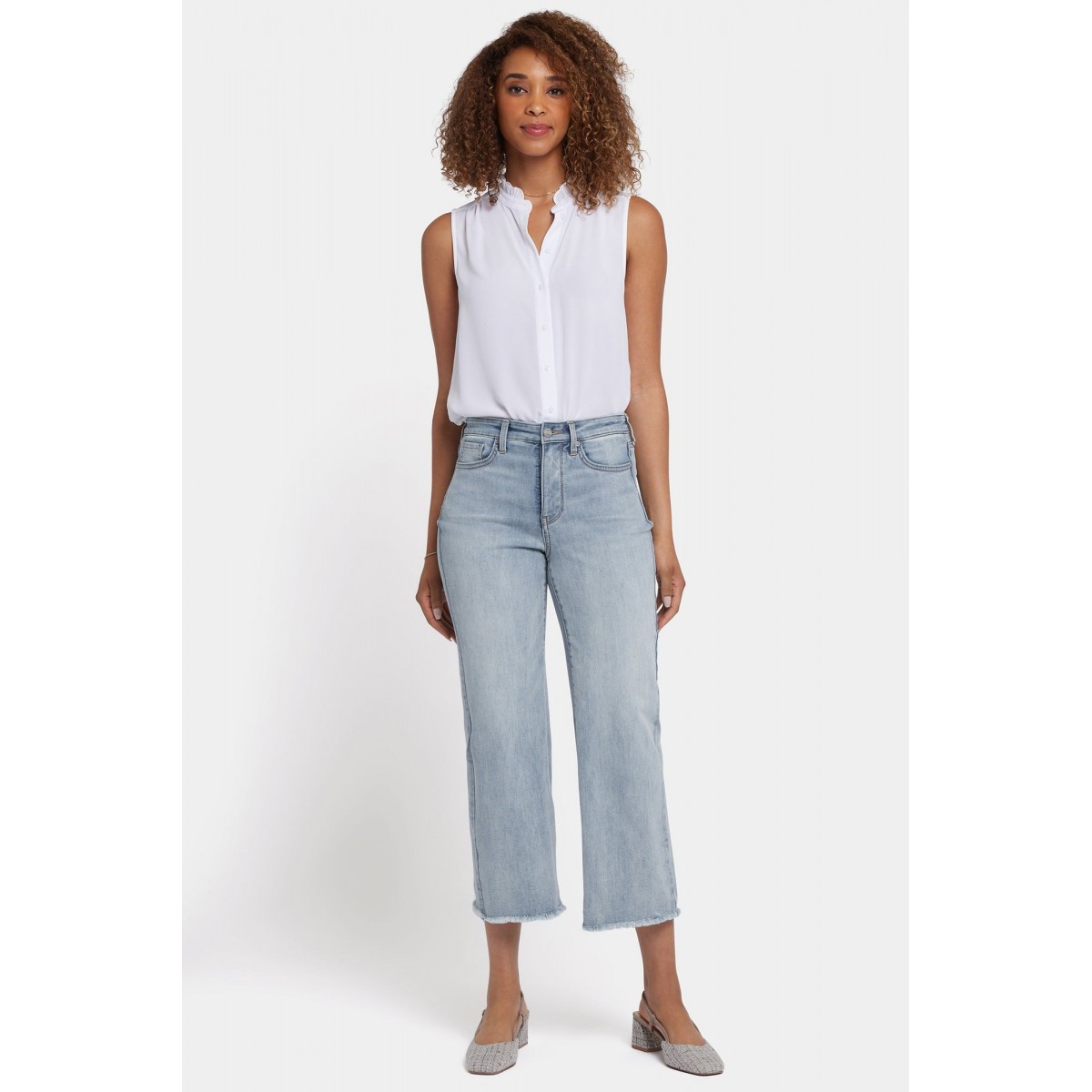 NYDJ - Coco Relaxed Wide Leg Crop Jeans - Santiago Sea NYDJ - Coco Relaxed Wide Leg Crop Jeans - Santiago Sea